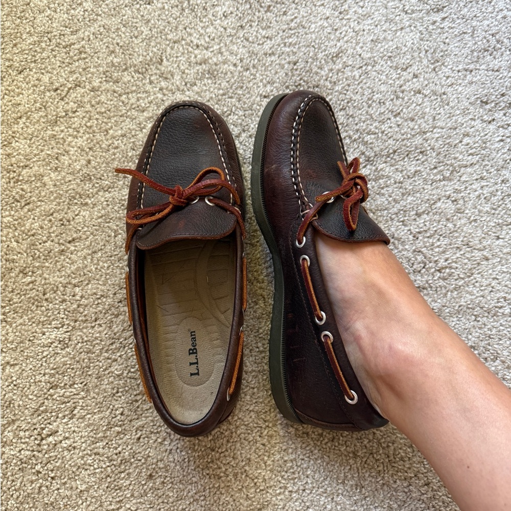 L.L. Bean Women's Dark Brown Boat Shoes
